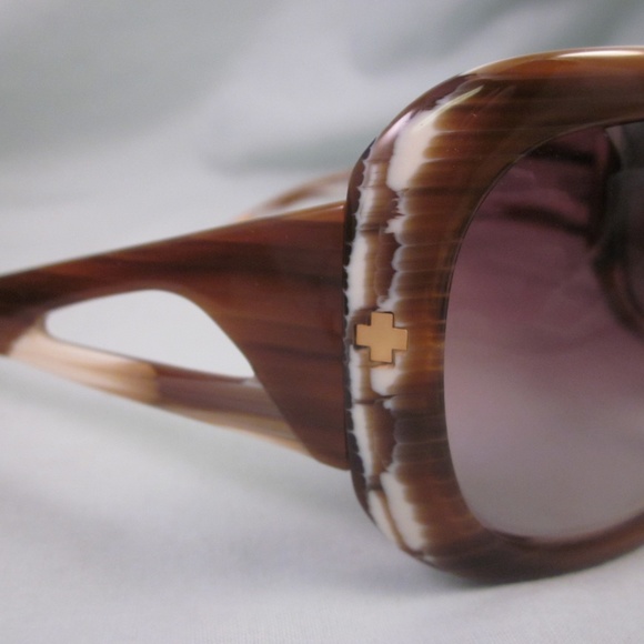 SPY Optic Sunglasses KIRA Brown White Plastic - Picture 3 of 8